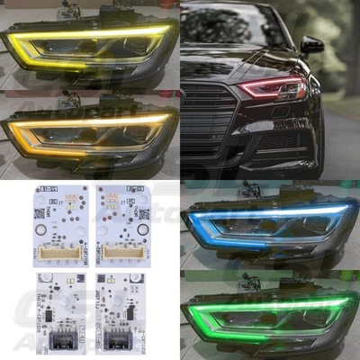 CSL Amarillo Ojo de Ángel DRL Placas LED AUDI A3 S3 RS3 2017-2020 Faro LED Foto 1 de 4