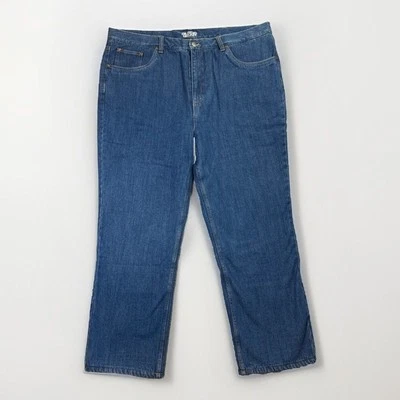 Novo Jeans Masculino Reto Forrado de Lã Guide Gear Tamanho 44x30 Azul Escuro Denim - Imagem 1 de 4