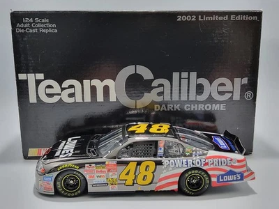 Jimmie Johnson Power of Pride ROOKIE DARK CHROME 2002 NASCAR 1:24 Diecast - Image 1 of 4