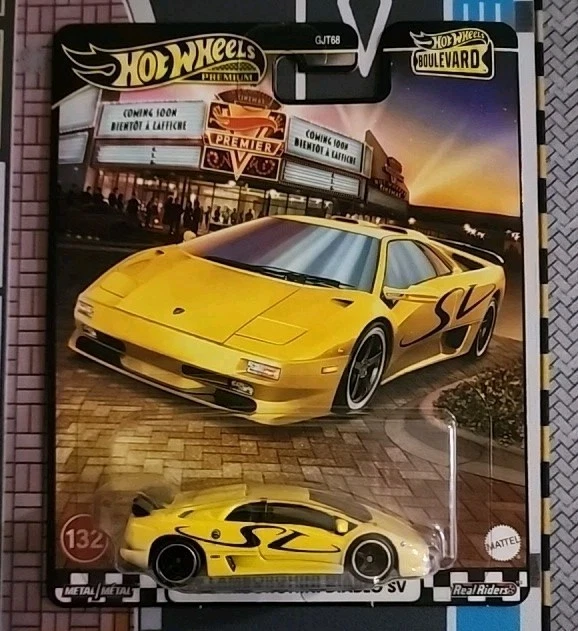 Hot Wheels 2025 '95 LAMBORGHINI DIABLO SV Yellow Real Riders Mattel #132