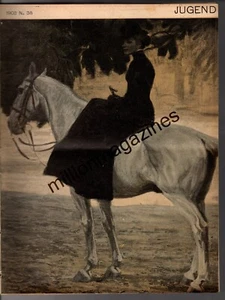 1903 Jugend #36 Aug 25 German Art Nouveau - Sidesaddle by Jank; Volz Nude - Picture 1 of 2