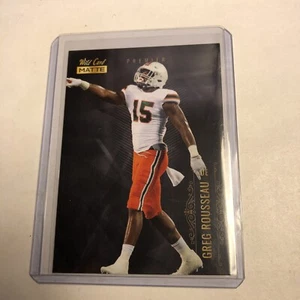 2021 Wild Card Matte Black Premier Greg Rousseau #MBC-19 - Bild 1 von 2