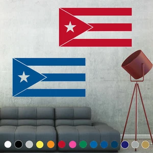 Puerto Rico Flag Wall Decal Sticker Rican Window Livingroom Room House Decor V1 - Picture 1 of 3