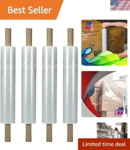 Industrial Quality Plastic Film Thick Wrap - 20'' x 1000' for Shipping & Storage - Picture 1 of 10