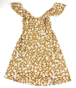 Women’s Old Navy Burnt Orange Sleeveless A Line Floral Dress Size Small - Picture 1 of 4