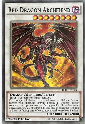 Red Dragon Archfiend HSRD-EN023 Yu-Gi-Oh Card 1st Edition New - Image 1 of 3