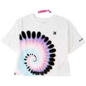 Hurley Girls Boxy Spiral T-Shirt Size 6 NWT - Picture 1 of 1
