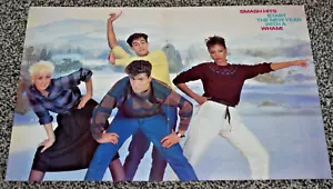 WHAM band A3 glossy ORIGINAL magazine ART music poster - Foto 1 di 1