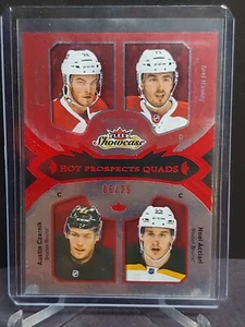 16-17 Fleer Showcase Red Glow #107 J. Hanley/A. Czarnik/N. Acciari/B. Lernout - Picture 1 of 2