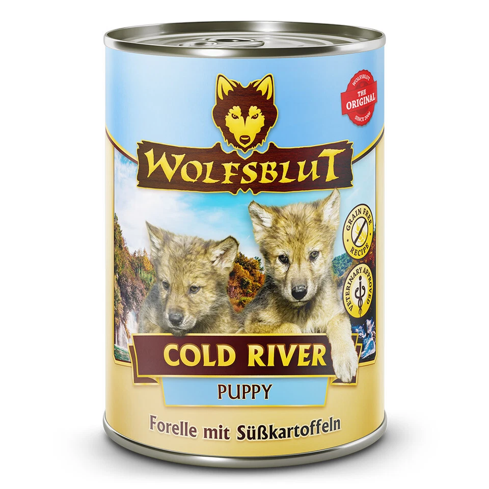 Wolfsblut - Puppy - Cold River - Forelle mit Süßkartoffeln - 12 x 395 g - Bild 1 von 1