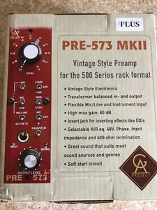 Golden Age Project Pre573 MKII Plus 500 Series rack format 1073 style mic pre Ca - Picture 1 of 6