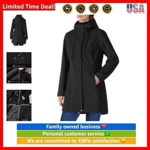 Women's Lightweight Waterproof Fleece Lined Hooded Softshell Rain Jacket, War... - Picture 1 of 7