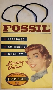 NEW OLD STOCK AUTHENTIC FOSSIL WRIST WATCH GIFT PRESENTATION BAG - 50s GIRL - Picture 1 of 2