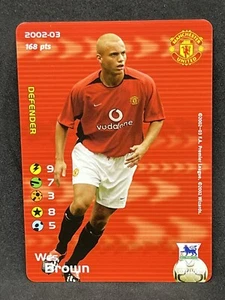 FOOTBALL CHAMPIONS TCG 2002-03 WES BROWN NONHOLO 077/105 NM - Picture 1 of 2