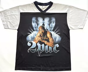 vintage TUPAC Only God Can Judge Me Jersey Shirt LARGE Rap Hip Hop - Picture 1 of 8