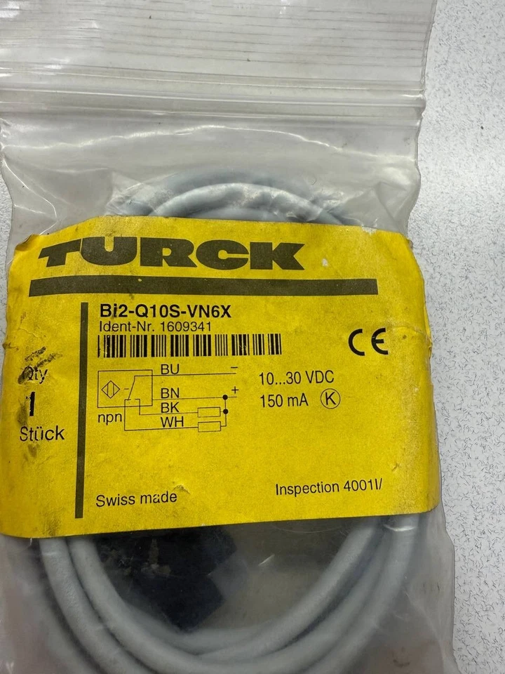 NIB TURCK BI2-Q10S-VN6X INDUCTIVE PROXIMITY SENSOR - Image 1 of 2