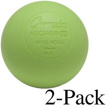 Champion Sports Official Size Rubber Lacrosse Ball, Green (Pack of 2)