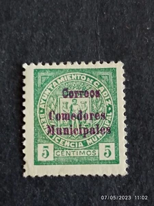 SELLOS ESPAÑA MH 1936 GUERRA CIVIL BENÉFICO NUM 8 COMEDORES AYUNTAMIENTO CÁDIZ - Bild 1 von 2