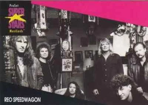 1991 PRO-SET MUSIC SUPER STARS MusiCards Collectible Card #225 -- REO SPEEDWAGON - Picture 1 of 2