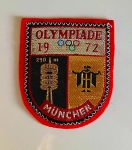 Olympiade 1972 München Vintage Souvenir Woven Patch Abzeichen unbenutzt - Bild 1 von 2