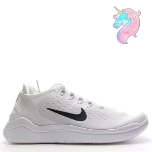Nike Free RN 2018 White Black Lightweight Running Shoes 942837-100 Womens Sizes - Picture 1 of 9