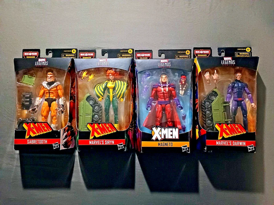 (Lote de 4) Nuevas Cajas Selladas Marvel Legends X-Men Darwin/Sabretooth/Siryn/Magneto Foto 1 de 1