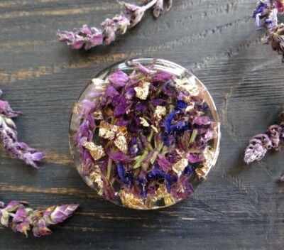 Настоящий шалфей пробки и туннели свадьбы беруши серьги фиолетовый смолы датчики невесты - Изображение 1 из 3