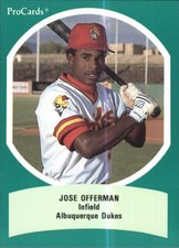 1990 Triple A All-Stars ProCards #AAA31 Jose Offerman