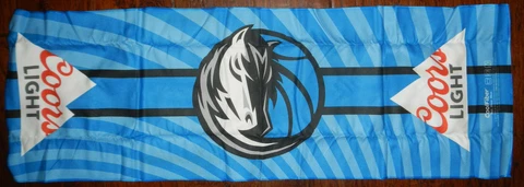 NEW Dallas Mavericks Mavs Basketball Coors Light Beer CoolFiber Cooling Towel Cover