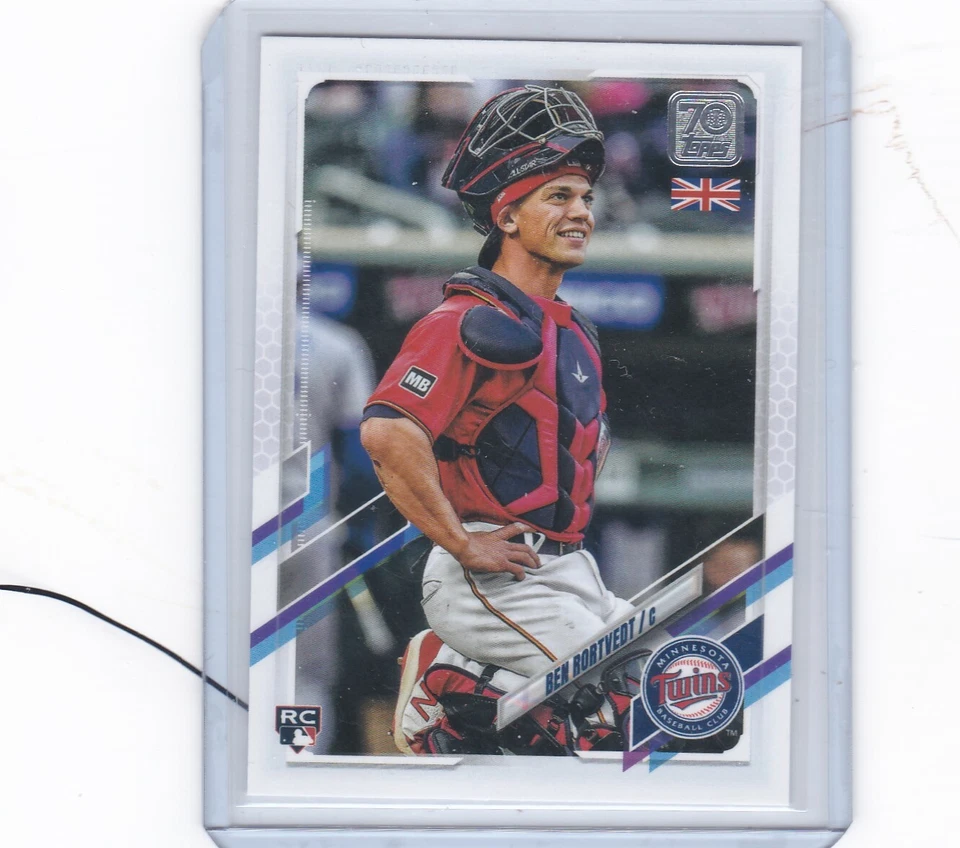 2021 Topps UK Edition Exclusive #180 - Ben Rortvedt - YANKS Rookie-NM-MT - Image 1 of 1