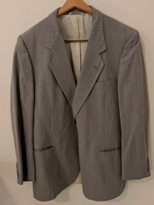 Nino Cerruti Blazer And Pants Men 48/42W x 30L 2pc USA VTG Gray - Picture 1 of 4