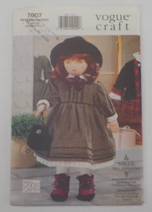 VOGUE CRAFT PATTERN #7007 18" VOGUE DOLL COLLECTION OLIVIA FULL FACE UNCUT 1999 - Picture 1 of 16