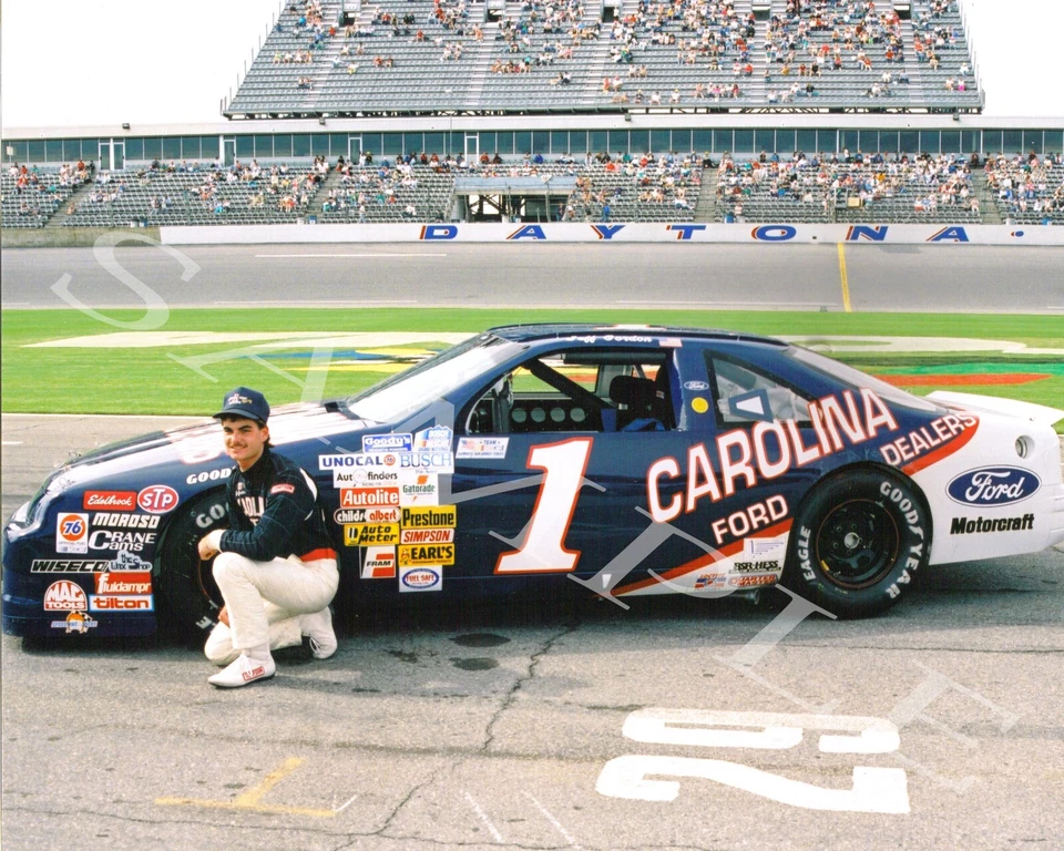 FOTO BRILLANTE JEFF GORDON #1 CAROLINA FORD CONCESIONARIOS EN DAYTONA 8X10 #9W Foto 1 de 1