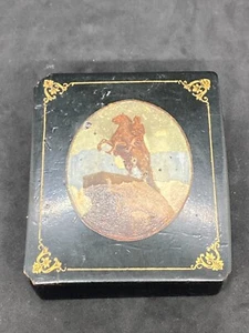 Vintage Lack Schmuckkästchen handbemalt Fedoskino "Peter der Erste" - Bild 1 von 3