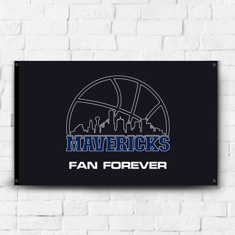 Dallas Mavericks 3x5 ft Flag NBA Basketball Champions Gift Banner Wall Decor Cover