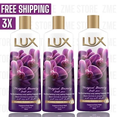 3X LUX FINE FRAGANCIA Magical Beauty BAÑO GEL DE DUCHA LAVADO CORPORAL 500 ml Foto 1 de 3