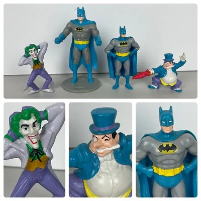 Lote de 4 figuras de colección 1993 Applause DC BATMAN Joker & The Penguin Foto 1 de 4
