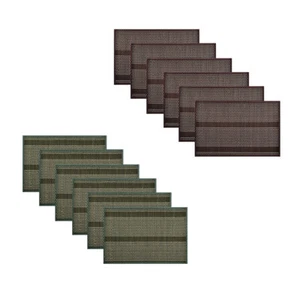 Juego de 6 manteles de mesa de bambú Dreamtime 30 x 45 cm - Imagen 1 de 4