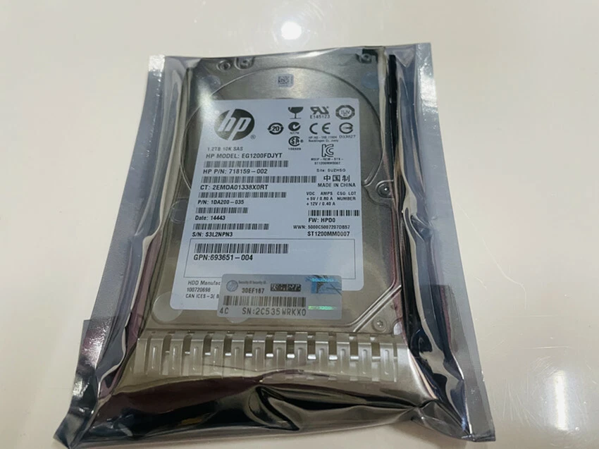 FOR HP ST1200MM0007 718292-001 2.5"1.2TB10K RPM SAS 6Gb/s 64MB Server Hard Drive - Image 1 of 1