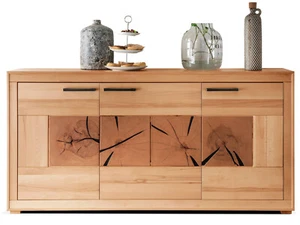 Kommode Sideboard Highboard 171 cm PASSERO Kernbuche massiv Wohnzimmer Montiert - Bild 1 von 4