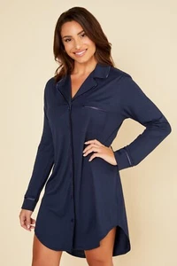 NEW - Cosabella Bella Sleep Shirt in Navy Blue - S, M, L - Picture 1 of 3