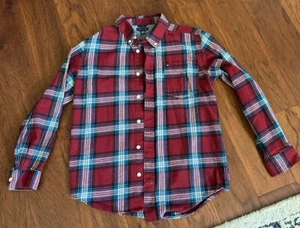 Boys Tommy Hilfiger Flannel Long Sleeve Shirt Large - Picture 1 of 3