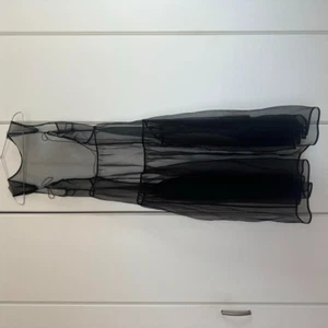 CECILIE BAHNSEN See Through Dress One Piece Black Size 8 Sleeveless Used - Picture 1 of 4