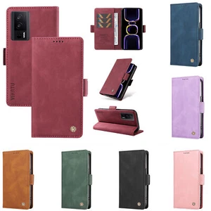 Magnetic Leather Card Wallet Cover Case for Xiaomi Poco X5 X3 F3 X4 M4 M3 M5 Pro - Picture 1 of 20