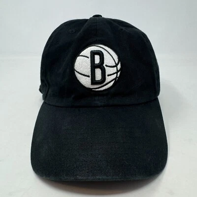 Brooklyn Nets '47 Brand Cap Dad Hat Black NBA Basketball - Image 1 of 4