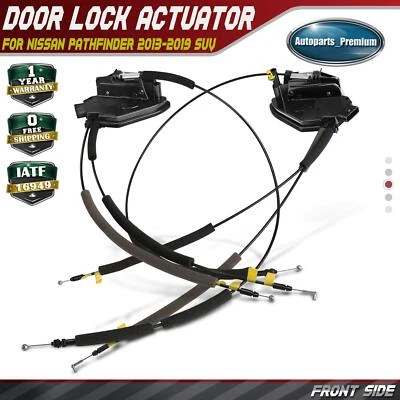 2PCS Door Lock Actuator for Nissan Pathfinder 2013-2019 Front Left LH & Right RH - Image 1 of 4