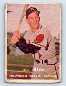 1957 Topps Del Rice Milwaukee Braves #193 - Picture 1 of 2