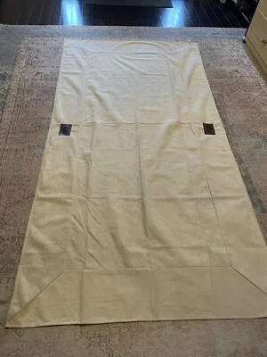 Mantel de gamuza Ugg beige 8 pulgadas de profundidad 72 X 29 color liso clásico Foto 1 de 4