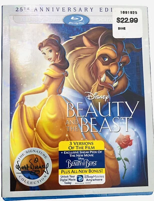 Beauty & the Beast 25th Anniversary Blu-ray DVD Signature Collection SEALED - Image 1 of 3