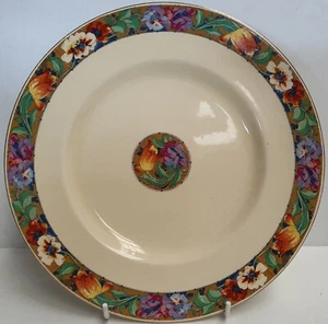 A J Wilkinson Ltd Royal Staffordshire Pottery Honeyglaze Plate c1928-48 Tulips - Picture 1 of 3